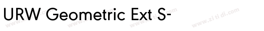 URW Geometric Ext S字体转换